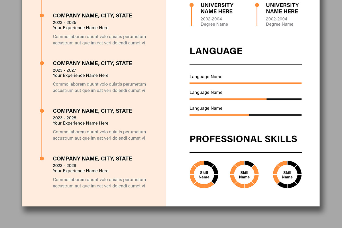 Minimal Resume Layout