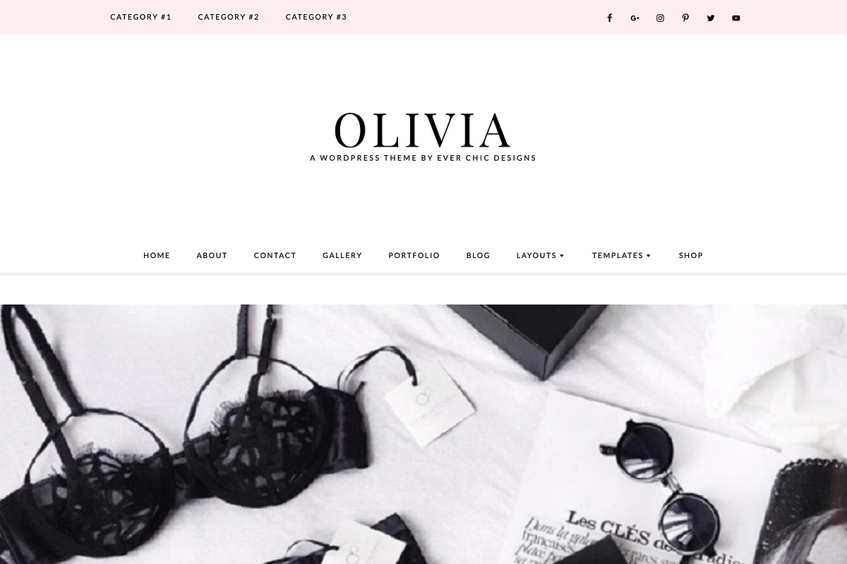 Olivia Feminine Wordpress Blog Theme, a WordPress Template by The Reverie Collective (Photo 2 of 3)