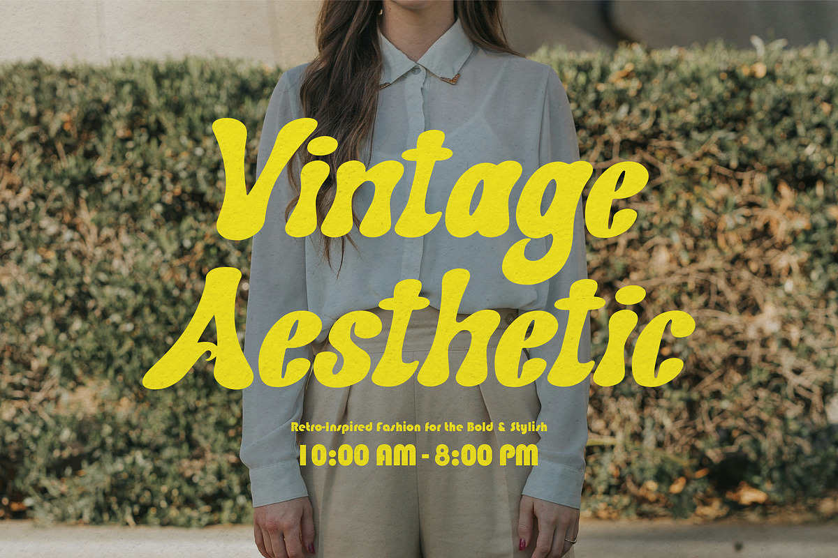 Sustacy | Retro Bold Typeface, a Handwritten Font by gracetype_studio (Photo 7 of 12)