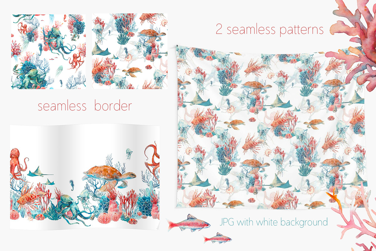 UNDERWATER watercolor collection, an Illustration by Eisfrei (Photo 5 of 7)
