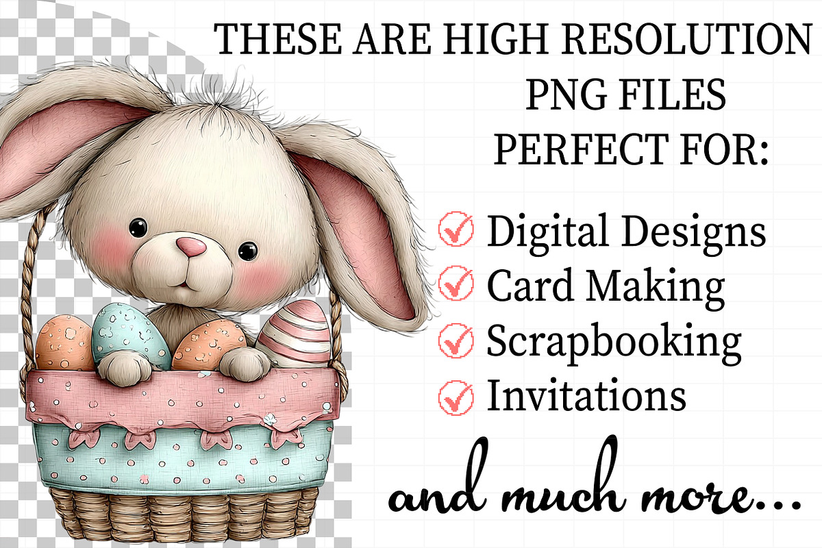 Funny Easter Basket Clipart, an Illustration by Daily.Designs (Photo 2 of 8)