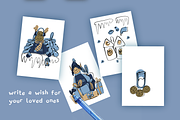 30 Funny Christmas Greeting Cards, a Seasonal Illustration by lokfrid (Thumbnail 4 of 7)