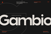 GC Gambio - Modern Sans Grotesque, a Sans Serif Font by Glyphonic (Thumbnail 1 of 15)
