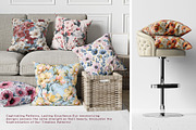 Botanical Summer Flower Pattern Set, a Pattern Graphic by Vibrand Studio (Thumbnail 5 of 12)