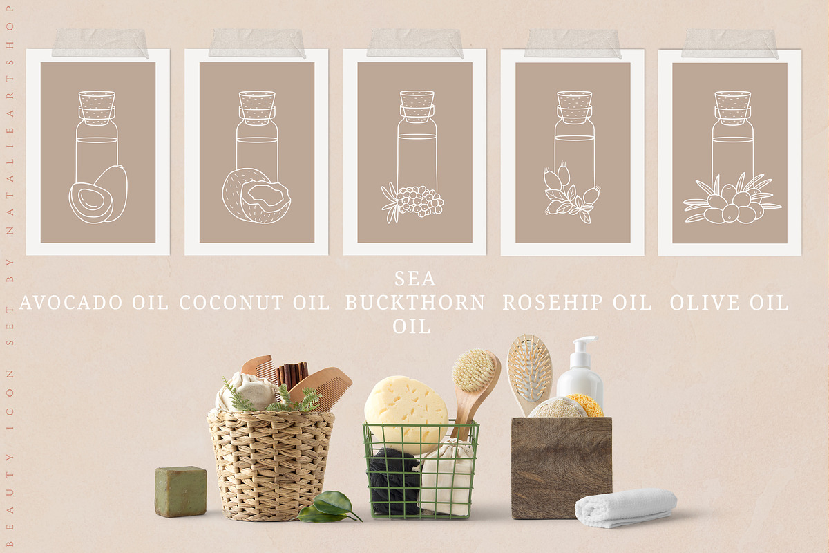 Icons & Illustrations Bundle, an Outline Icon by NatalieArtShop (Photo 7 of 28)
