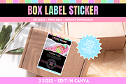 Pastel Neon Box Label Stickers, a Print Template by SunshineStudioBoutique (Thumbnail 6 of 7)