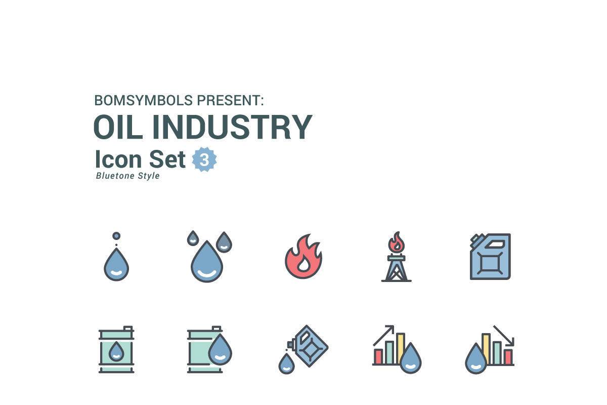Oil Industry Colors, an Outline Icon by BomSymbols (Photo 5 of 5)