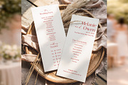 Elegant Wedding Program Canva bd005, a Card Template by TyphoonStudio (Thumbnail 4 of 10)