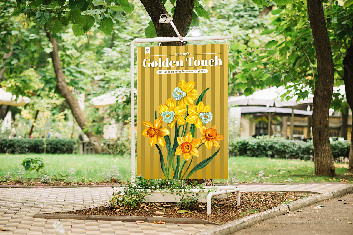 Daffodils and Rabbit Watercolor, an Animal Illustration by CreativeValuation (Photo 7 of 12)