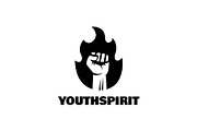 Youth Spirit - Hand Fist & Fire Logo, a Branding & Logo Template by ashenterprise (Thumbnail 2 of 2)