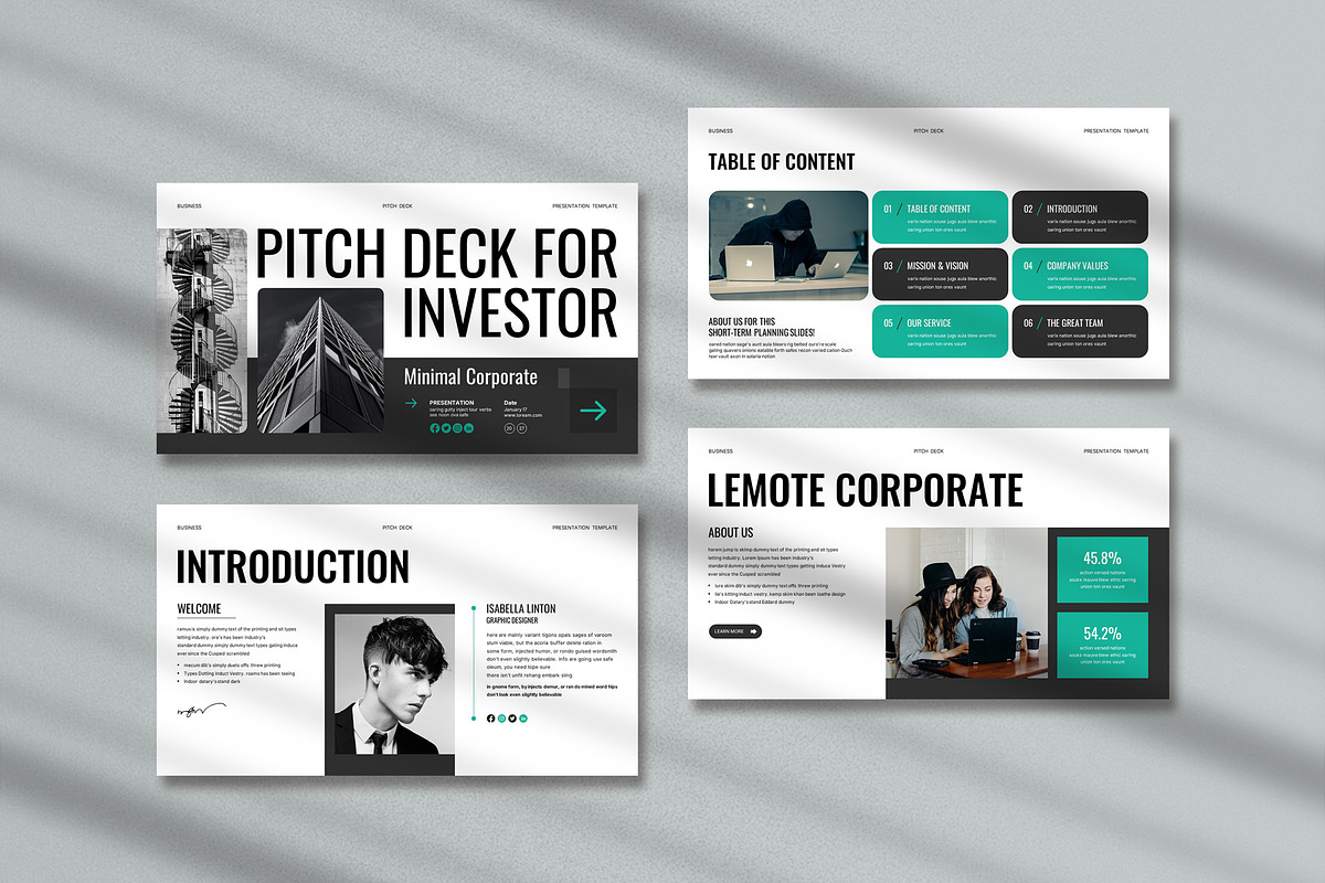 Pitch Deck For Investor Presentation, a Presentation Template by Pradaxa (Photo 3 of 7)