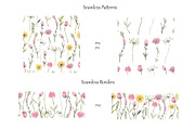 Acrylic Meadow Flowers Mini Set, a Decorative Illustration by MayaNavits (Thumbnail 5 of 9)