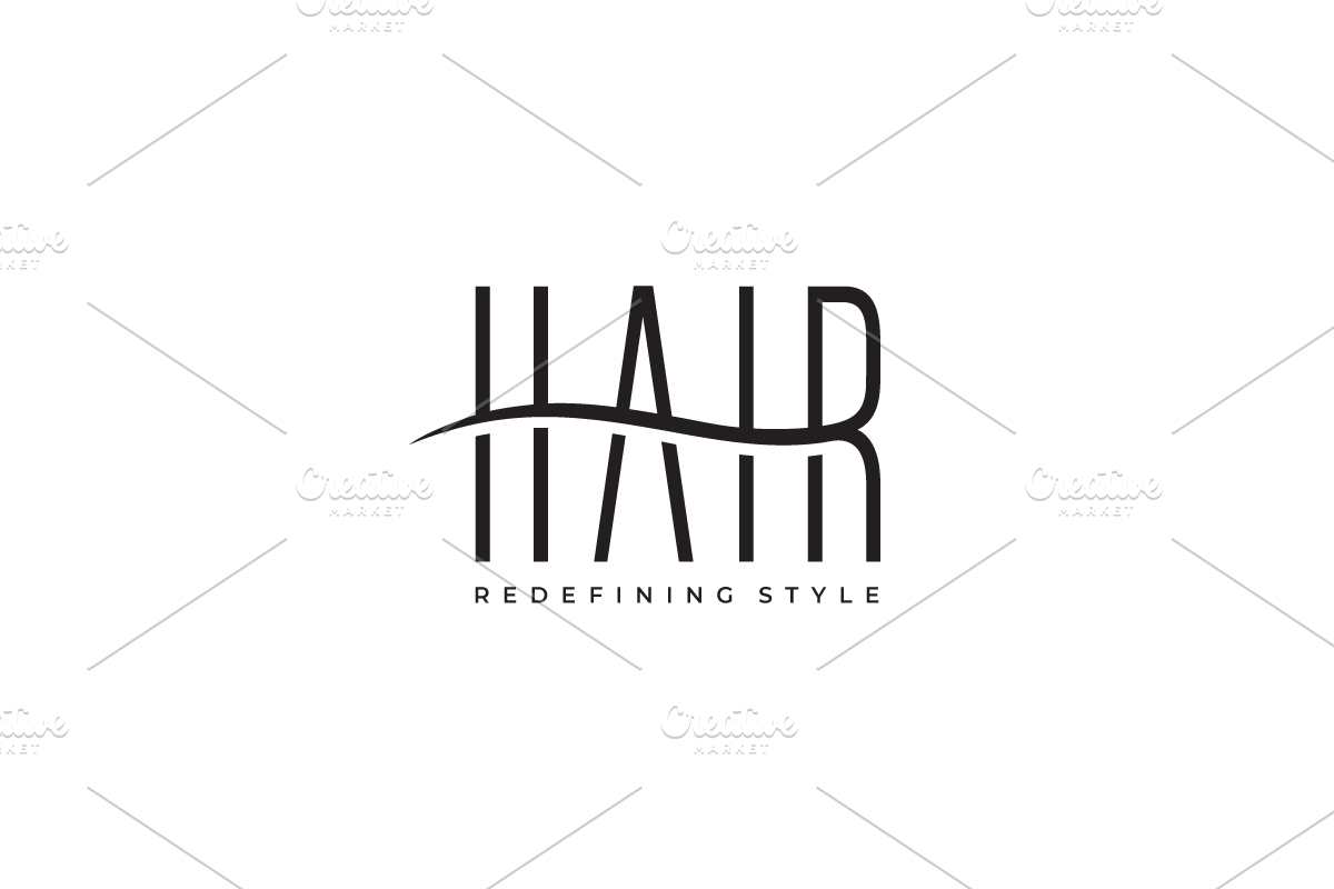 HAIR Luxury Hair Salon Studio Logo, a Branding & Logo Template by yopie (Photo 9 of 10)