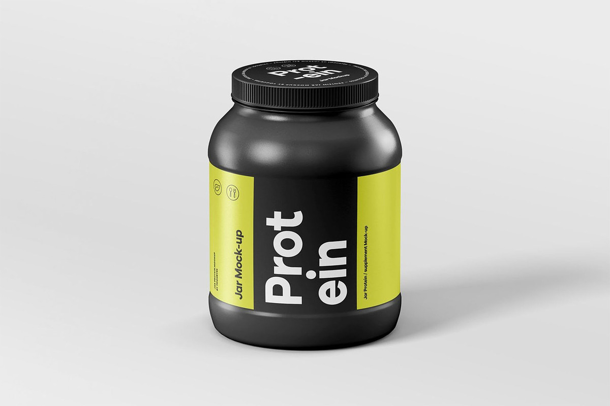 Protein Set Mock-up, a Packaging Mockup by Se٧enStudio (Photo 4 of 8)
