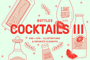 Cocktail Bottle Vector, a Food Illustration by TheFoodAtlas (Thumbnail 1 of 7)