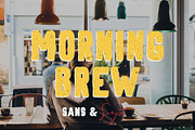 Morning Brew - Hand Painted Font, a Sans Serif Font by Surplus Type Co (Thumbnail 1 of 10)