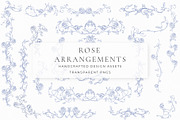 Rose Garden LineArt, a Decorative Illustration by AW Studios (Thumbnail 3 of 11)