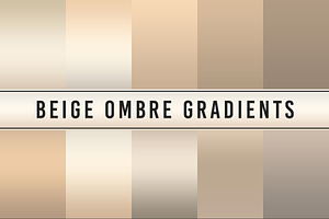 Beige Ombre Gradients