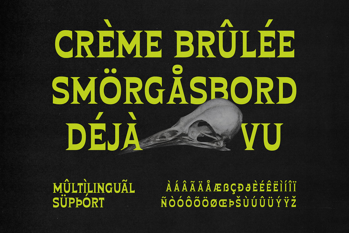 Crowsbeat – Reversed Contrast Horror, a Serif Font by Drizy (Photo 7 of 10)