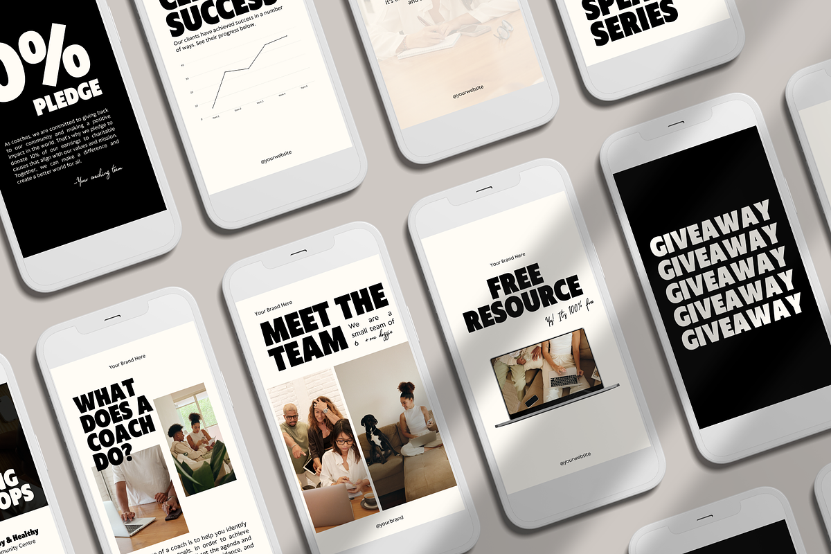 50 Modern Canva Instagram Templates, a Social Media Template by So Swell Studio (Photo 12 of 14)