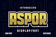 Aspor - Display Font