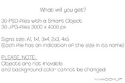 Sign Mockup Bundle, a Print Template by VNmockup (Thumbnail 6 of 8)