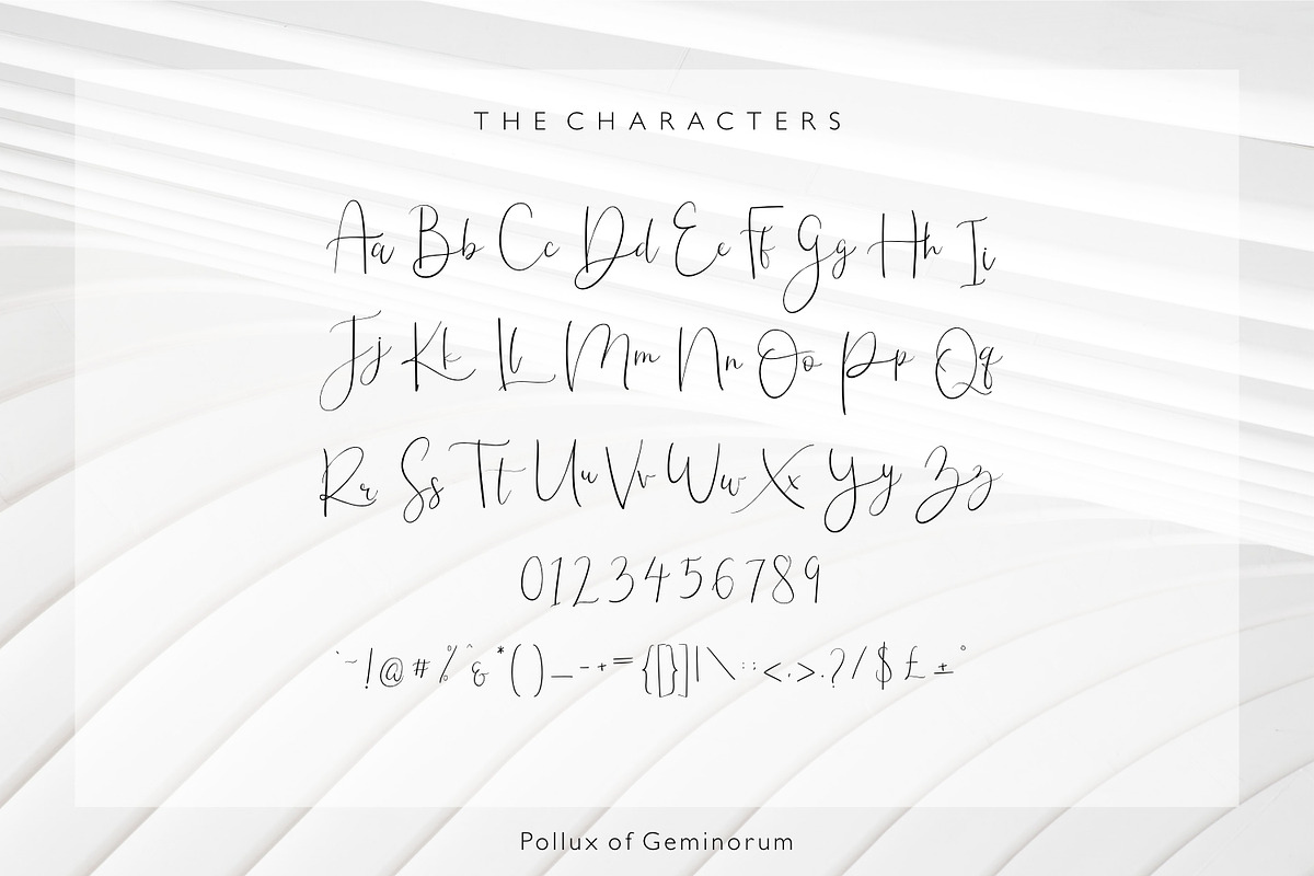Meraviglias, a Script Font by Pollux of Geminorum (Photo 4 of 12)