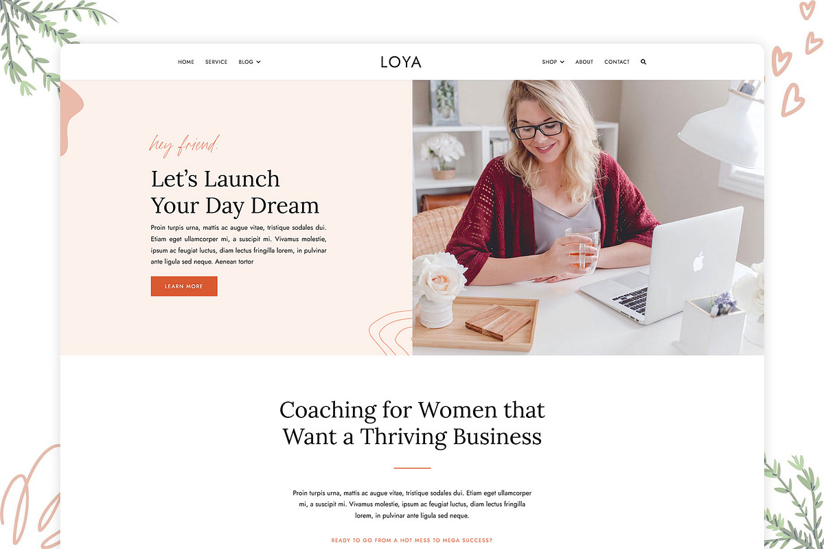 Loya - Elementor WordPress Theme, a WordPress Template by azuratheme (Photo 1 of 5)