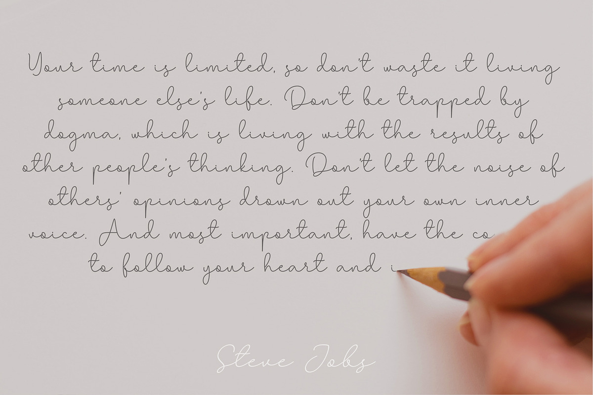 SALE! Larianti / Monoline Font, a Script Font by Subectype Studio (Photo 13 of 13)