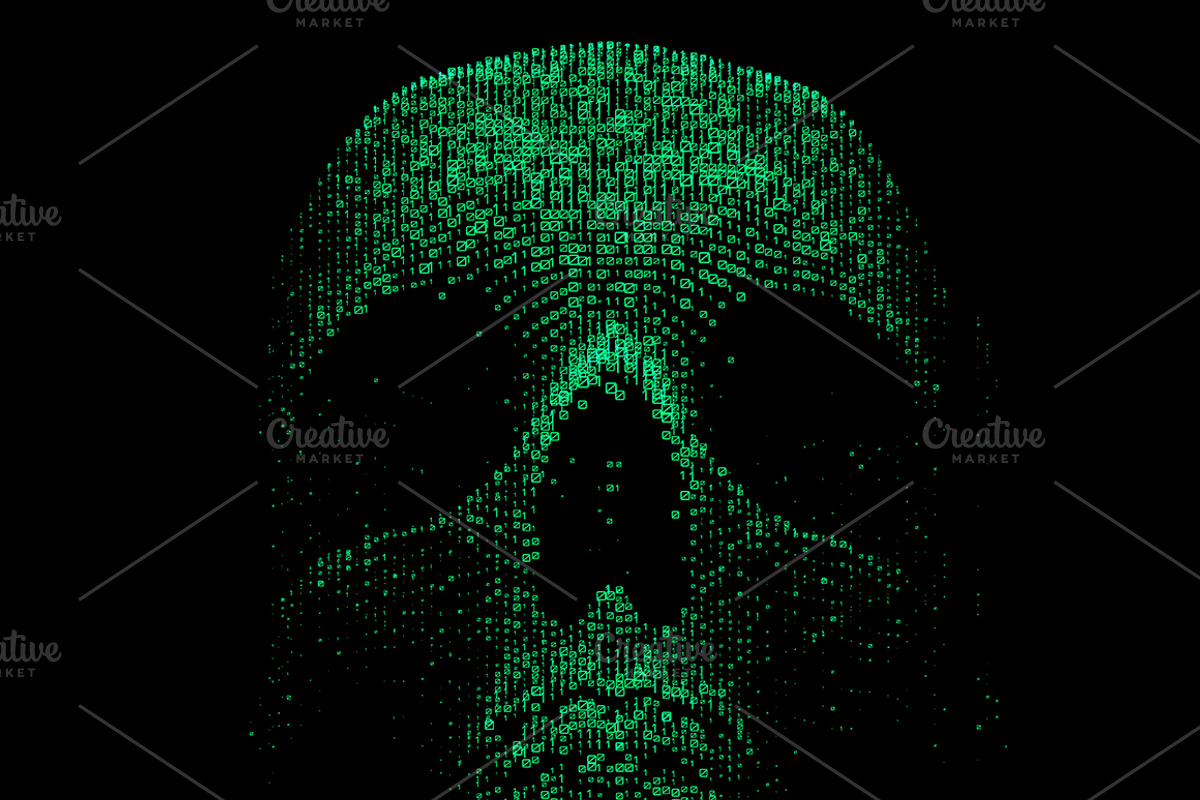 The Skull 5 Backgrounds, a Technology Illustration by GarryKillian (Photo 2 of 6)