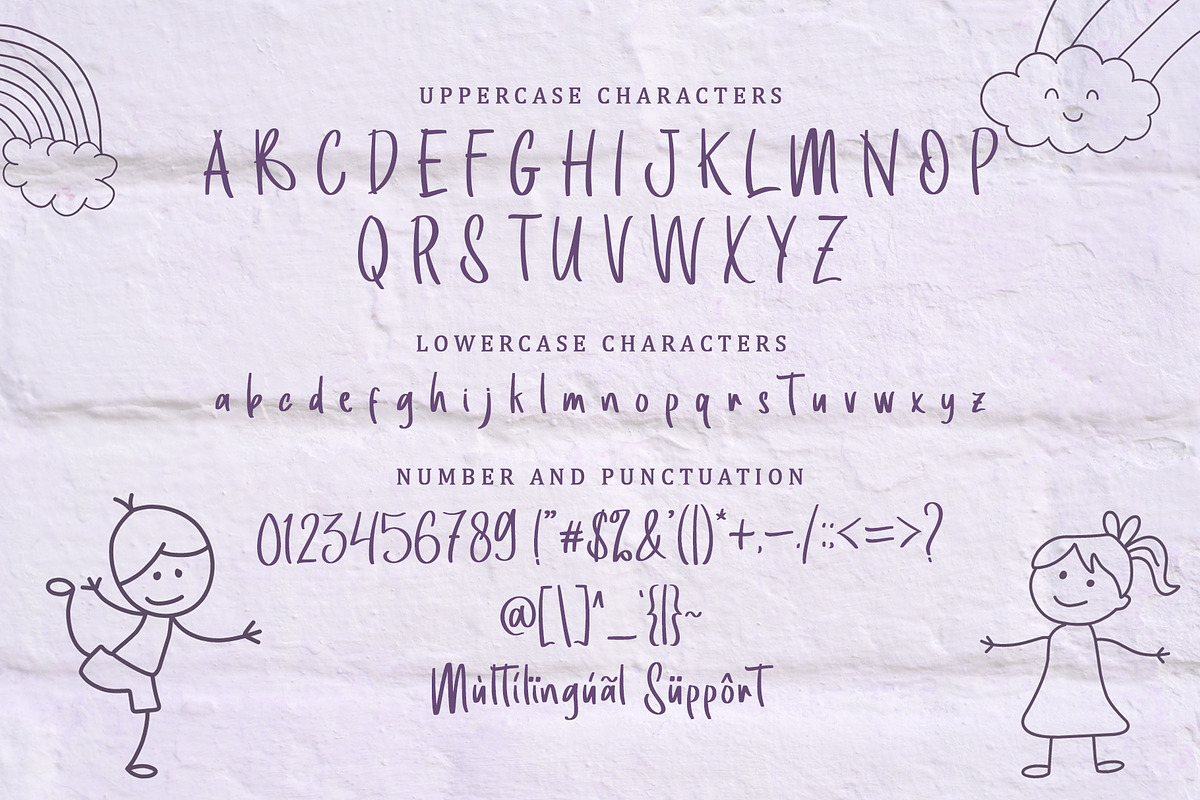 Kids Line - Handwritten Font