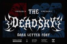 Dead Sky Darkletter Typeface