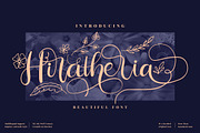 Hiratheria Script LS, a Script Font by GranzCreative (Thumbnail 1 of 14)