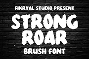 Strong Roar – Brush Font, a Handwritten Font by Fikryal Studio (Thumbnail 1 of 11)