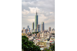 Taipei Skyline with Iconic, an Architecture Photo by Leonid Andronov