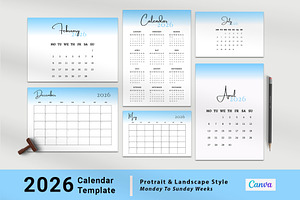 Calendar Template/Calendar 2026, a Stationery Template by Design Zone