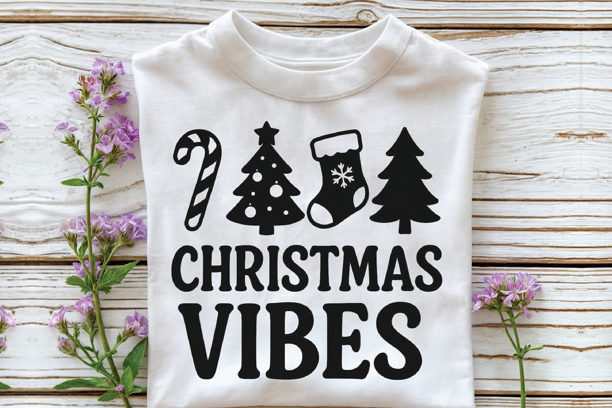 Christmas Vibes Merry Christmas Png, an Illustration by CraftArtStudio (Photo 3 of 4)