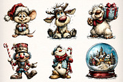 Whimsical Winter Clipart, an Illustration by Dream Creation (Thumbnail 2 of 7)