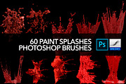 60 Paint Splash Brushes for PS, a Brush Add-On by Creative Graphics (Thumbnail 8 of 10)