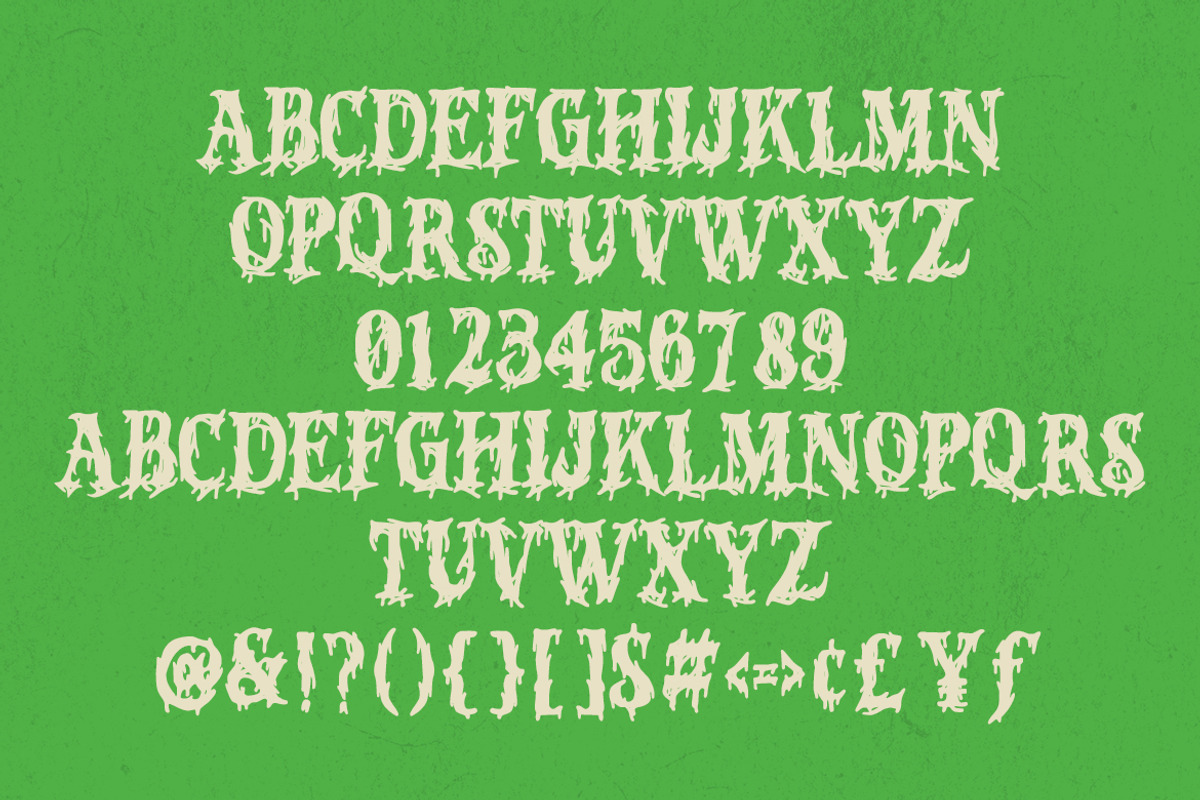 Dripfang – Halloween Font Duo, a Font by Arendxstudio (Photo 3 of 10)