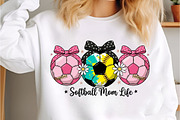 Softball Mom Life PNG, Coquette Mama, an Illustration by Designking (Thumbnail 1 of 6)