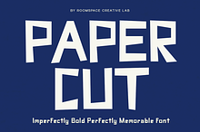 Paper Cut - Playful Display Font