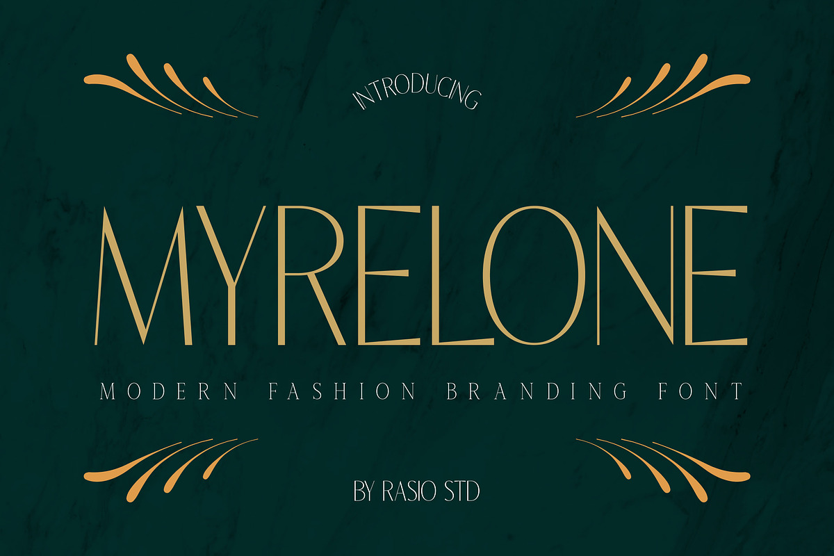 Myrelone Modern Fashion Font, a Sans Serif Font by Rasio Studio (Photo 1 of 7)