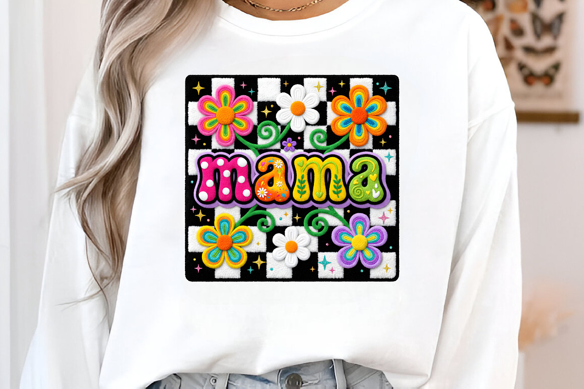 Yarn Floral Mama, Mothers Day Shirt, an Illustration by CreationArt (Photo 5 of 5)