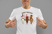 Howdy Christmas Cowboy PNG, an Illustration by Daily.Designs (Thumbnail 2 of 5)