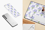 Preppy Crocuses Flowers, a Pattern Graphic by Viaireshop (Thumbnail 4 of 8)