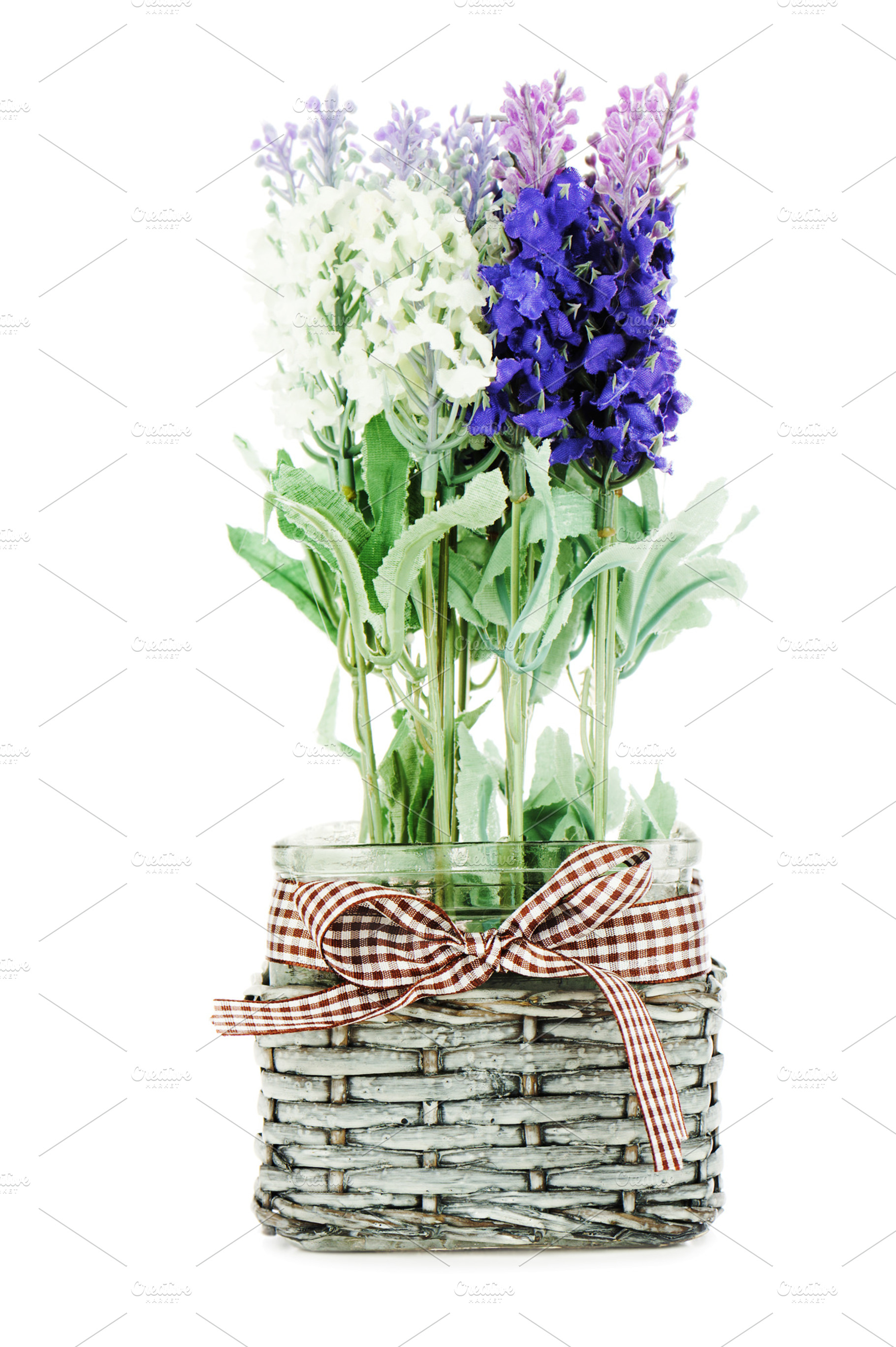 Composition of artificial garden flo, a Background Photo by PhIllStudio