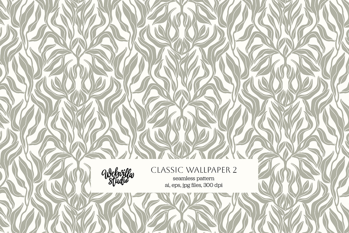Classic Wallpaper 2, a Wallpaper Graphic by Bloomart Studio (Photo 1 of 6)