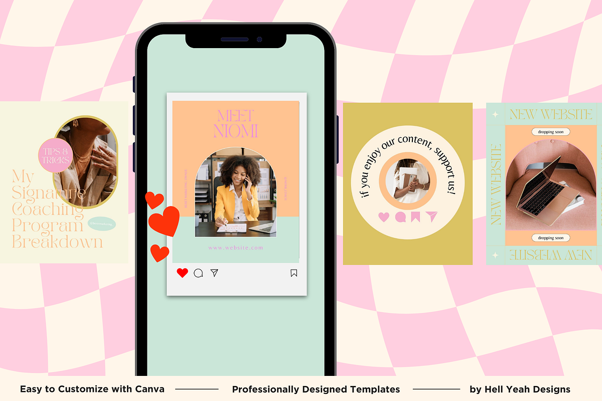 Coaching Instagram Post Templates, a Templates & Theme by Hell Yeah Designs (Photo 2 of 9)