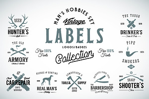 9 Vintage Labels for Men's Hobbies